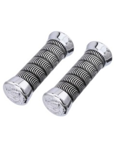 Grips 7/8 long 130mm Moon Black/Chrome Eagle.